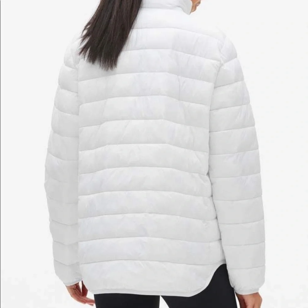 Gap GAPFIT Lightweight Half Zip Puffer jacket in Optic white Small - Picture 8 of 11